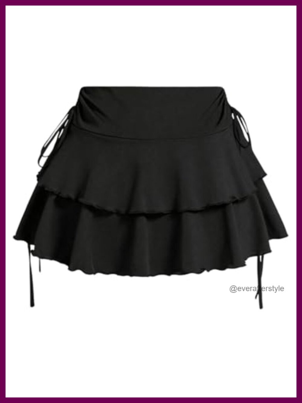 Plus Size High Waisted Ruffle Skorts Mini Skirt Y2K A Line